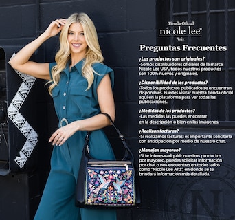 Foto 1 | Mochila Nicole Lee Mezclila Estampado Family Year
