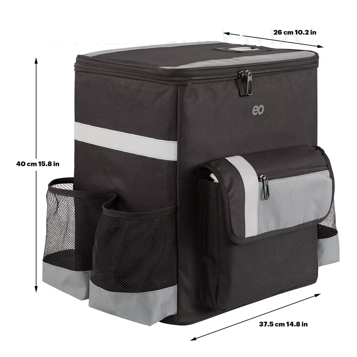 Foto 3 pulgar | Mochila Repartidor Térmica Impermeable Delivery Eo Safe Imports Esi-14410-1 Negro