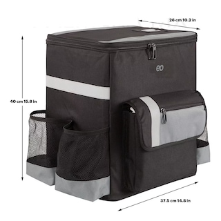 Foto 2 | Mochila Repartidor Térmica Impermeable Delivery Eo Safe Imports Esi-14410-1 Negro