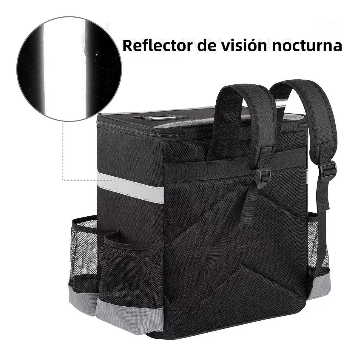 Foto 4 pulgar | Mochila Repartidor Térmica Impermeable Delivery Eo Safe Imports Esi-14410-1 Negro
