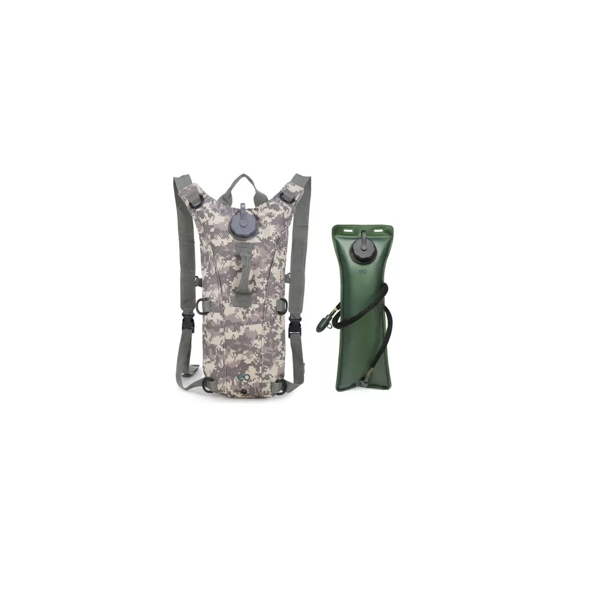 Foto 2 pulgar | Mochila Hidratante Bolsa Agua 3l Bicicleta Camper Camuflaje Eo Safe Imports Esi-14415-1 Multicolor