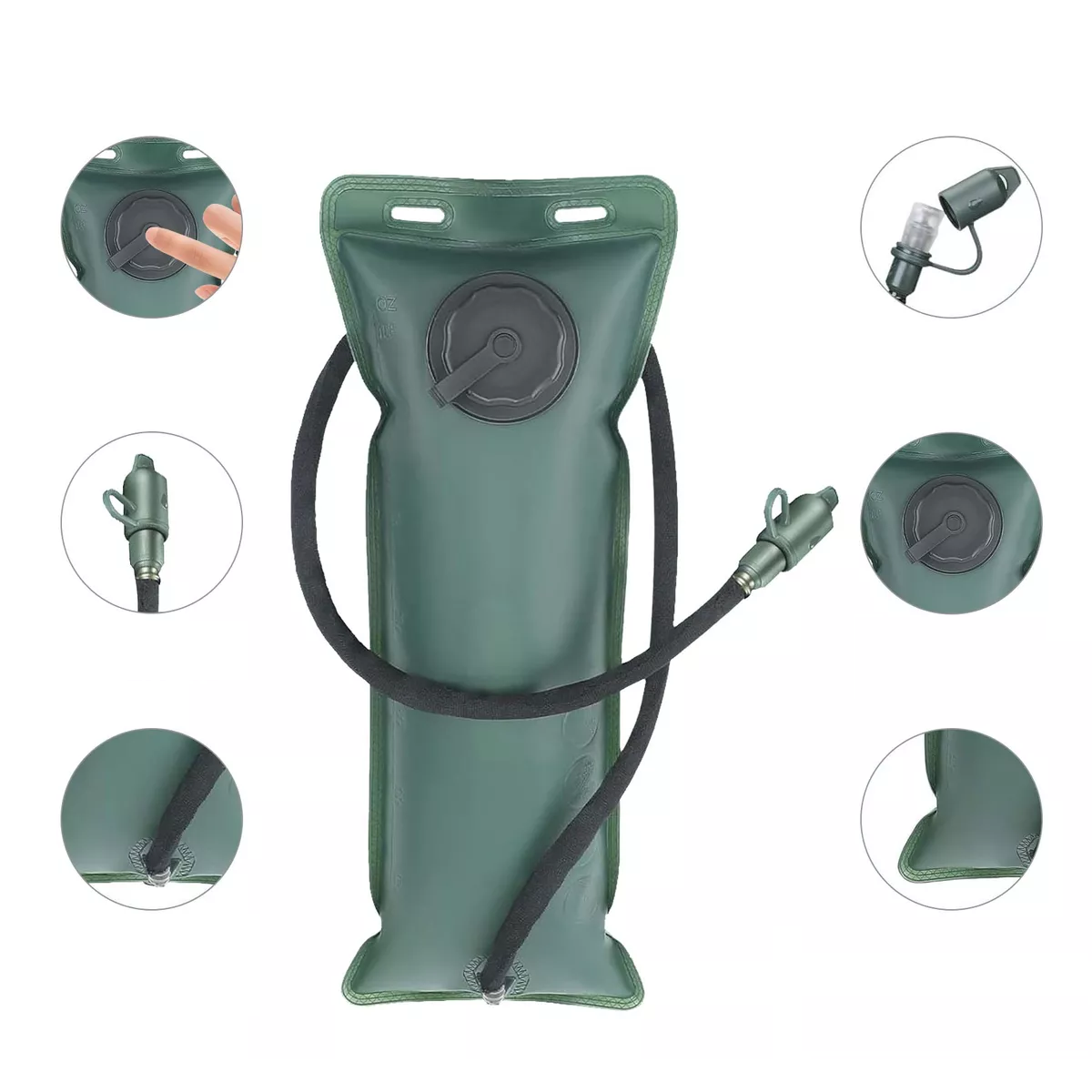Foto 4 pulgar | Mochila Hidratación Táctica Ciclismo Bolsa De Agua 3l Estilo 1 Eo Safe Imports Esi-14417-1 Negro