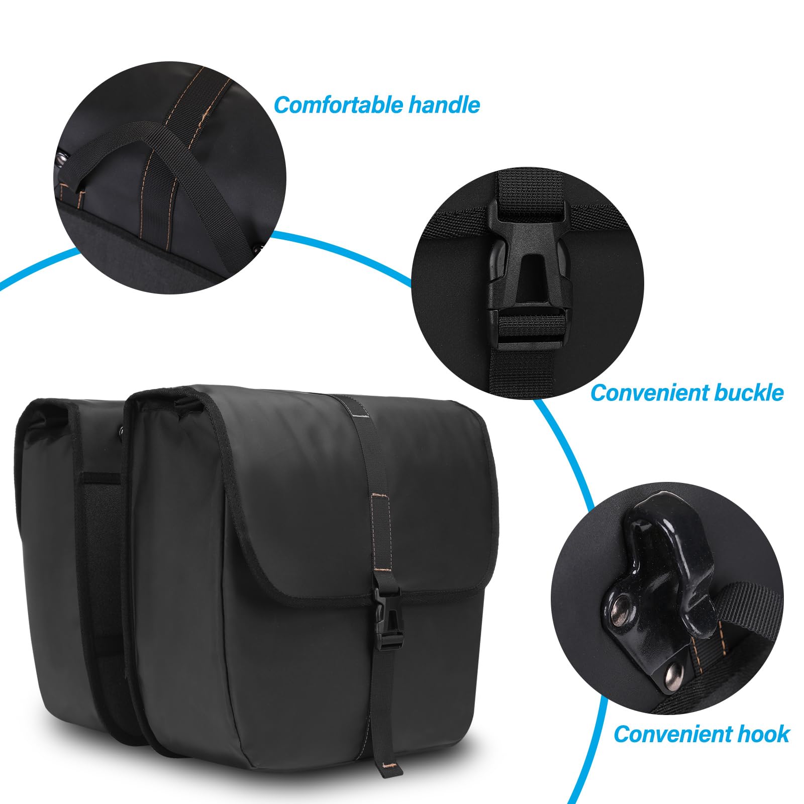 Foto 7 pulgar | Alforjas De Bicicleta Mosiso, 20 L, Impermeables, Paquete De 2 Unidades, Para Carretera Y Montaña - Venta Internacional