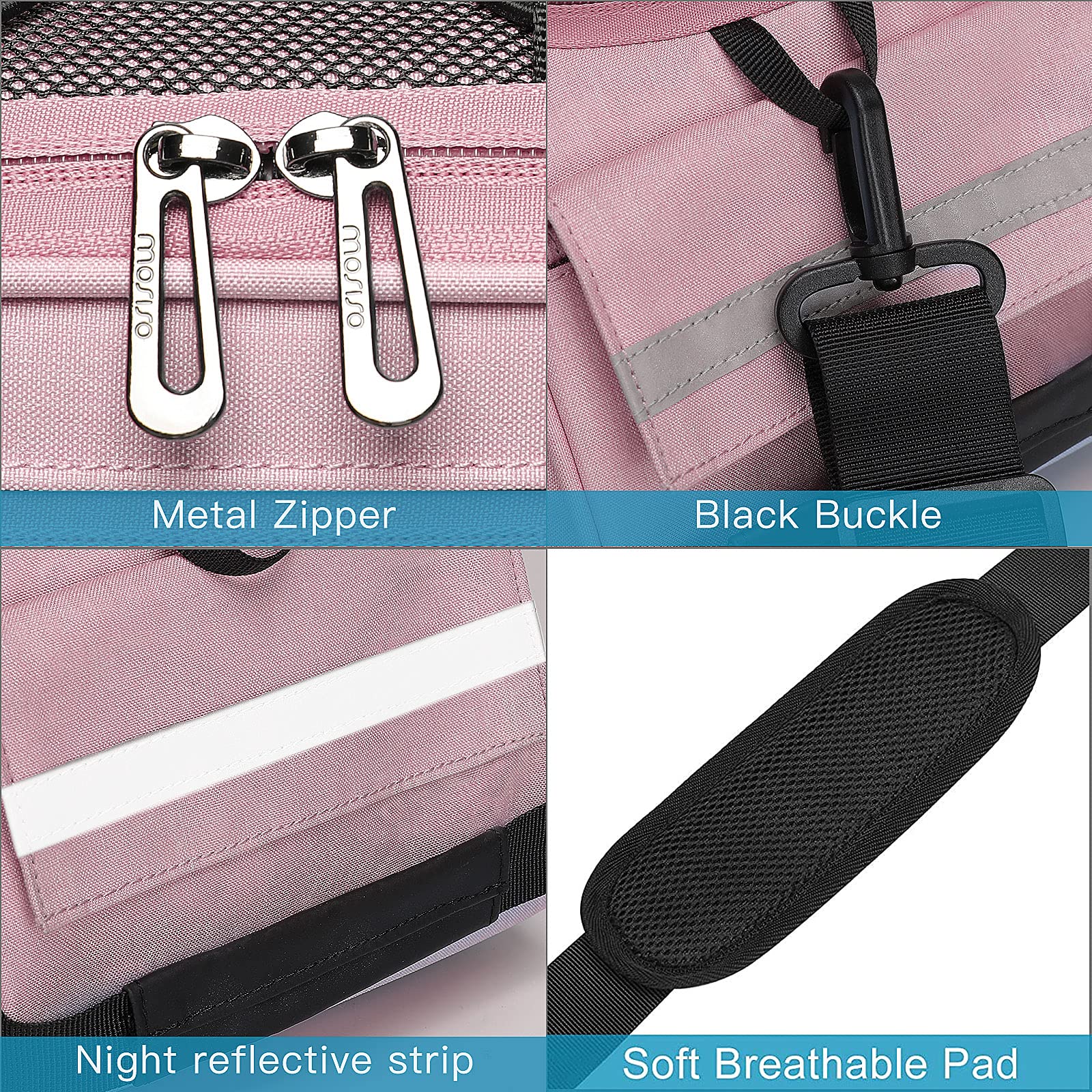Foto 6 pulgar | Bolsa Portabicicletas Mosiso, Impermeable, 12 L, Color Rosa - Venta Internacional.