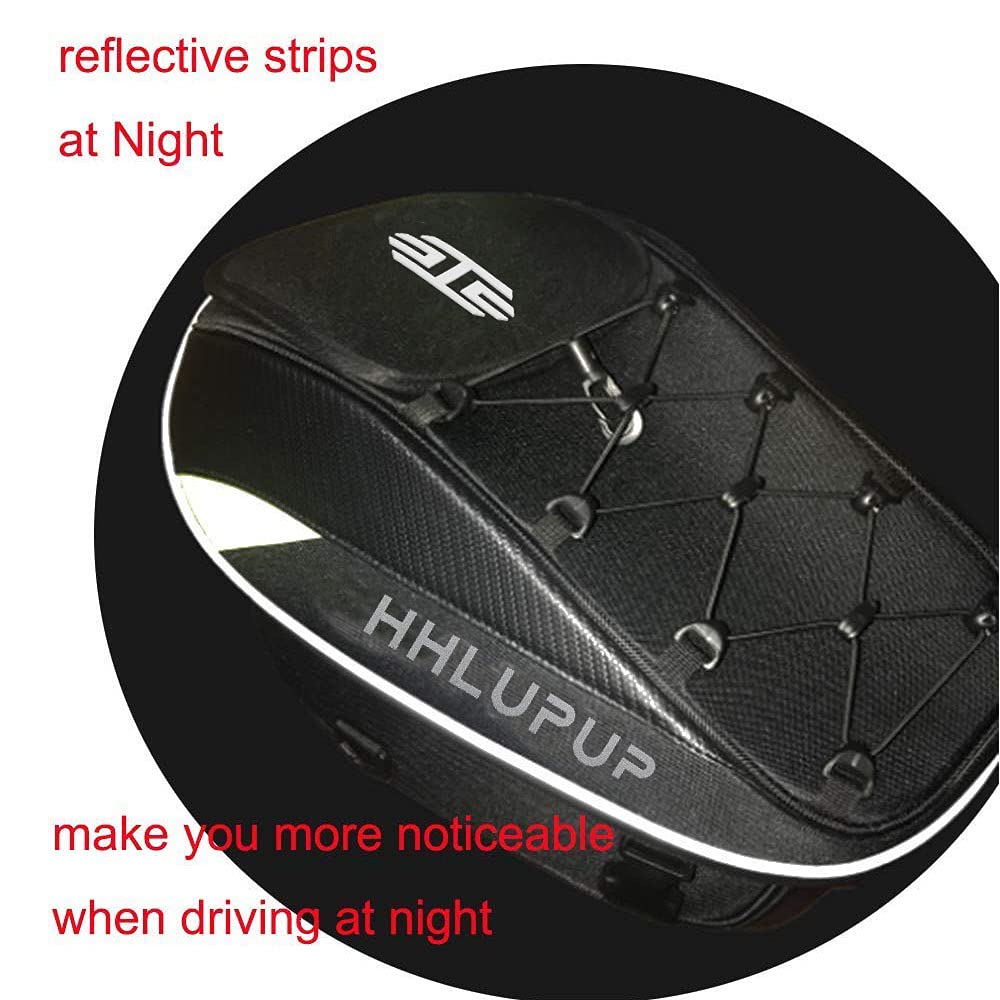 Foto 7 pulgar | Casco De Asiento Hhlupup Con Bolsa Trasera Para Motocicleta Con Cierre De Contraseña - Venta Internacional.