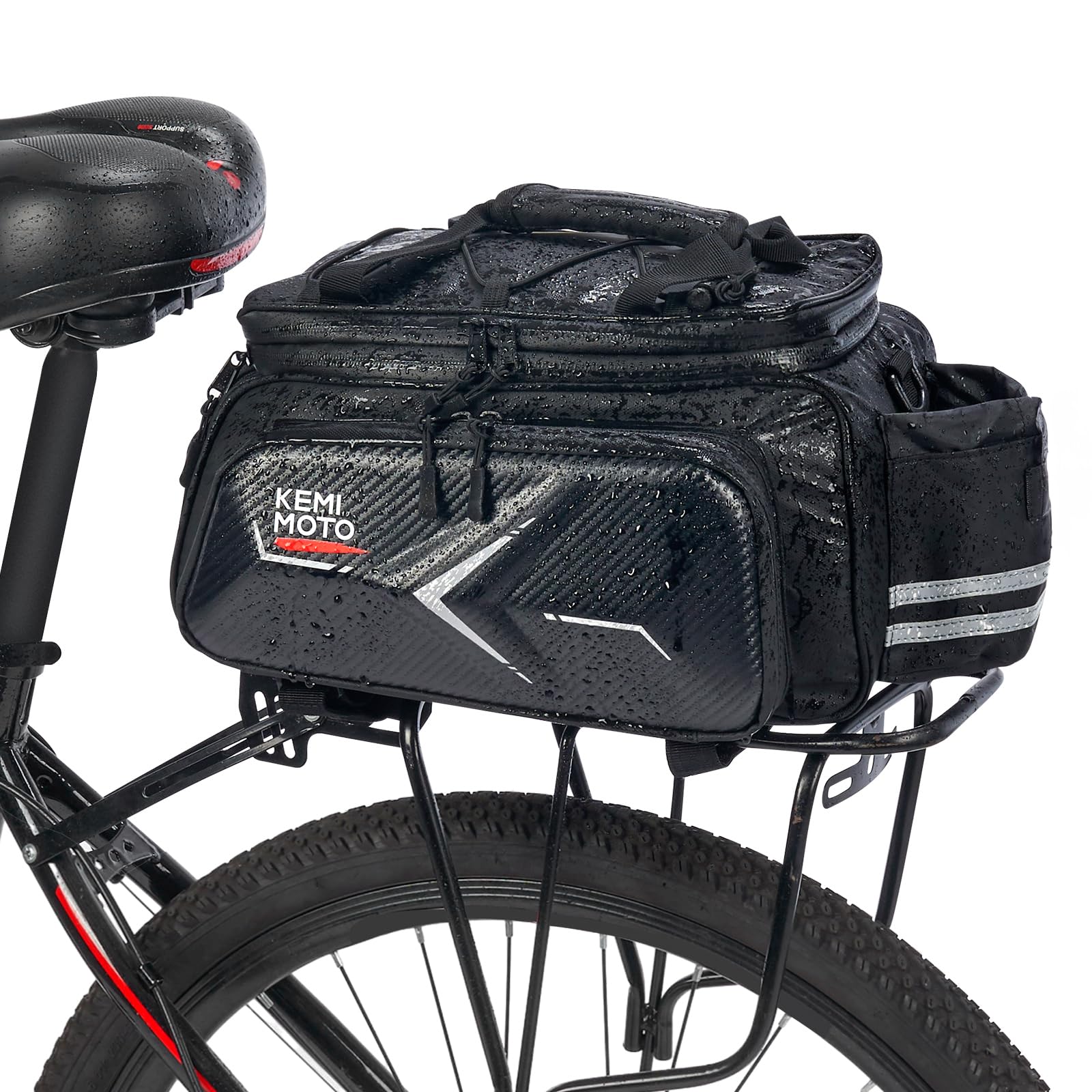 Foto 2 pulgar | Bolsa Trasera Para Bicicleta Kemimoto Hard Shell, 20 L, Resistente Al Agua - Venta Internacional.