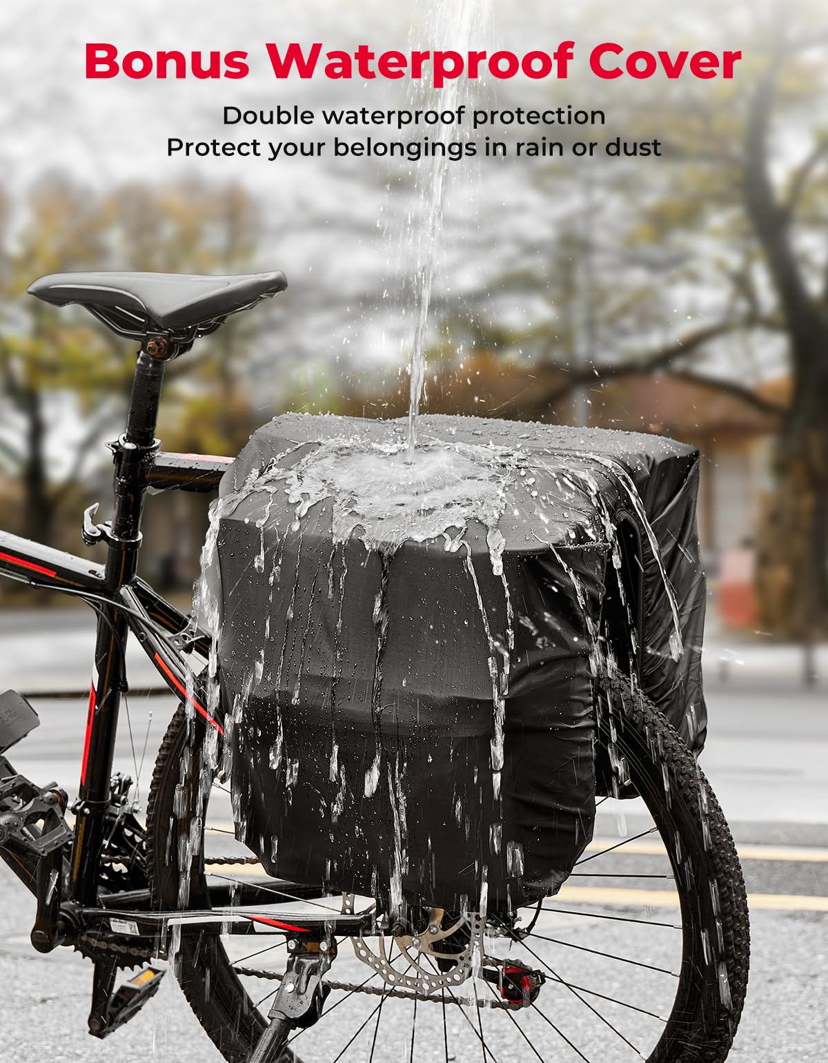 Foto 4 pulgar | Bolsa De Bicicleta Kemimoto 34l A Prueba De Agua Para Portaequipajes Trasero - Venta Internacional.