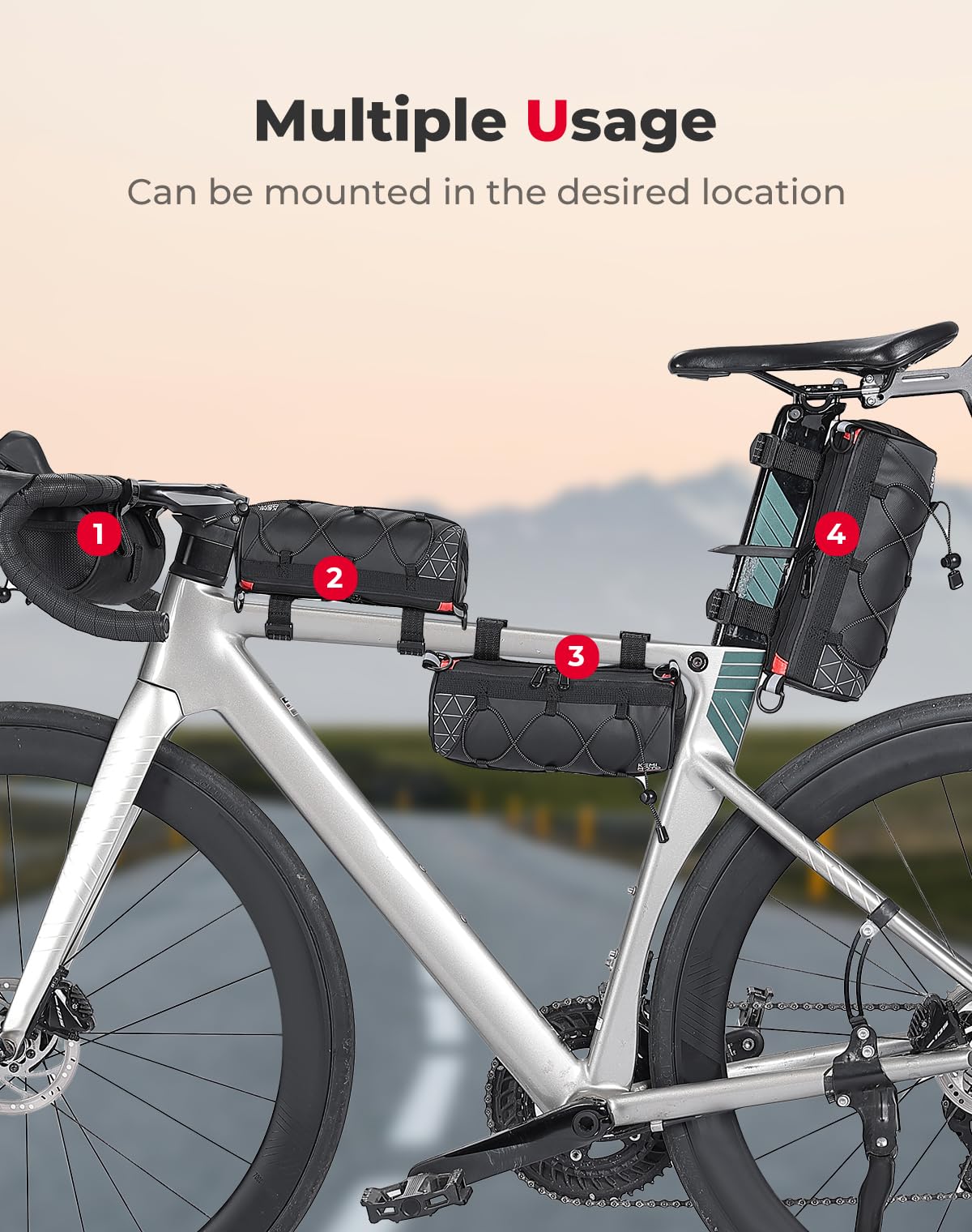 Foto 5 pulgar | Funda De Manillar Kemimoto Bike Impermeable Para Lluvia, 2,4 L - Venta Internacional.