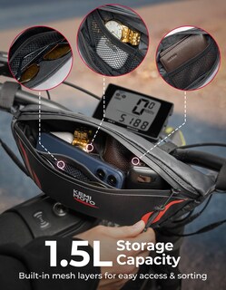 Foto 2 | Bolsa De Manillar Kemimoto Impermeable Para Sur-ron Light Bee X - Venta Internacional.