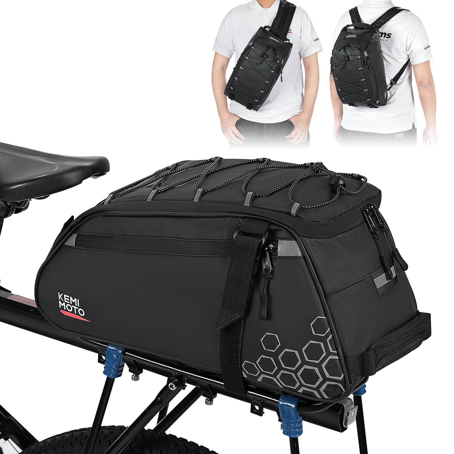 Foto 2 pulgar | Bolsa Trasera Para Bicicletas Kemimoto 13l Resistente Al Agua Para Bicicletas Eléctricas - Venta Internacional.