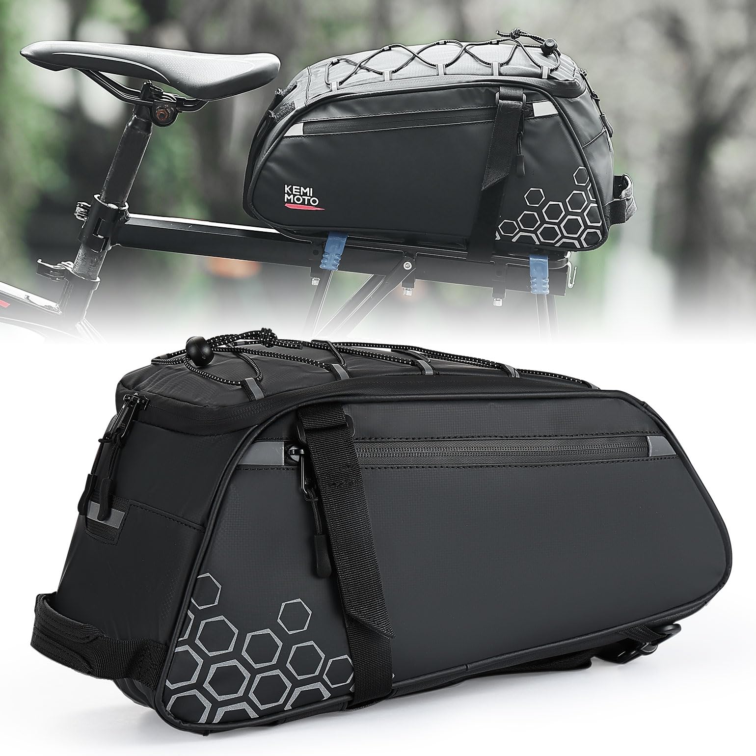 Foto 8 pulgar | Bolsa Trasera Para Bicicletas Kemimoto 13l Resistente Al Agua Para Bicicletas Eléctricas - Venta Internacional.