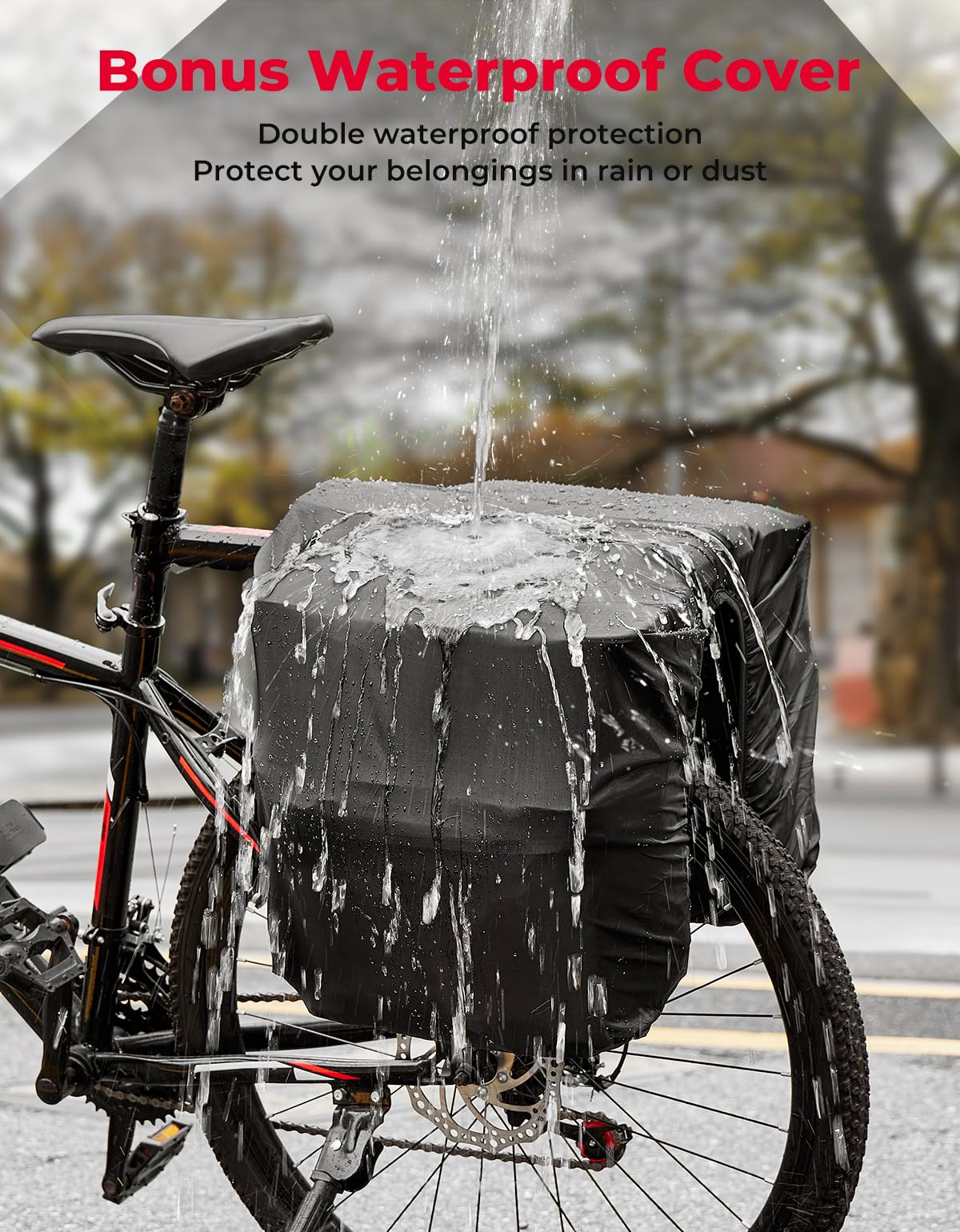 Foto 4 pulgar | Bolsa Para Bicicleta Kemimoto, Portaequipajes Traseros, 34 L, Resistentes Al Agua - Venta Internacional.