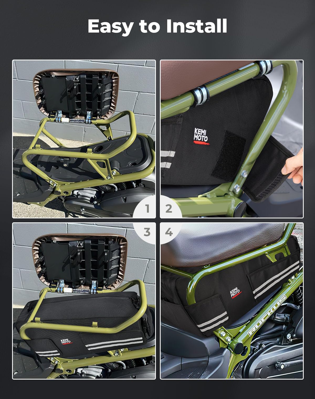 Foto 7 pulgar | Bolsa De Almacenamiento Para Debajo Del Asiento Kemimoto Ruckus 2010-2025 30l - Venta Internacional.