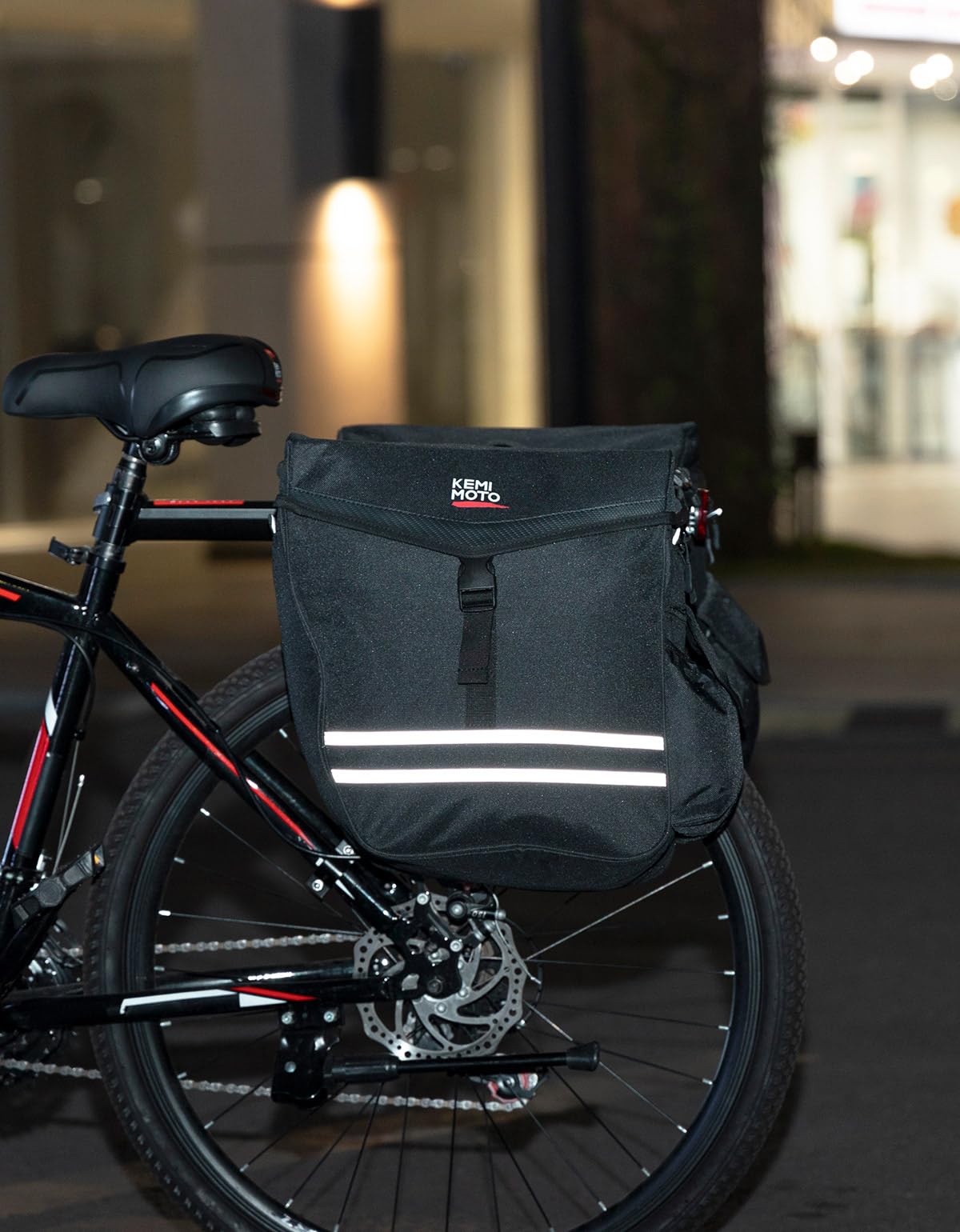 Foto 7 pulgar | Alforjas Para Bicicleta Kemimoto, 40 L, Para Portaequipajes Trasero, Impermeable, Color Negro - Venta Internacional.