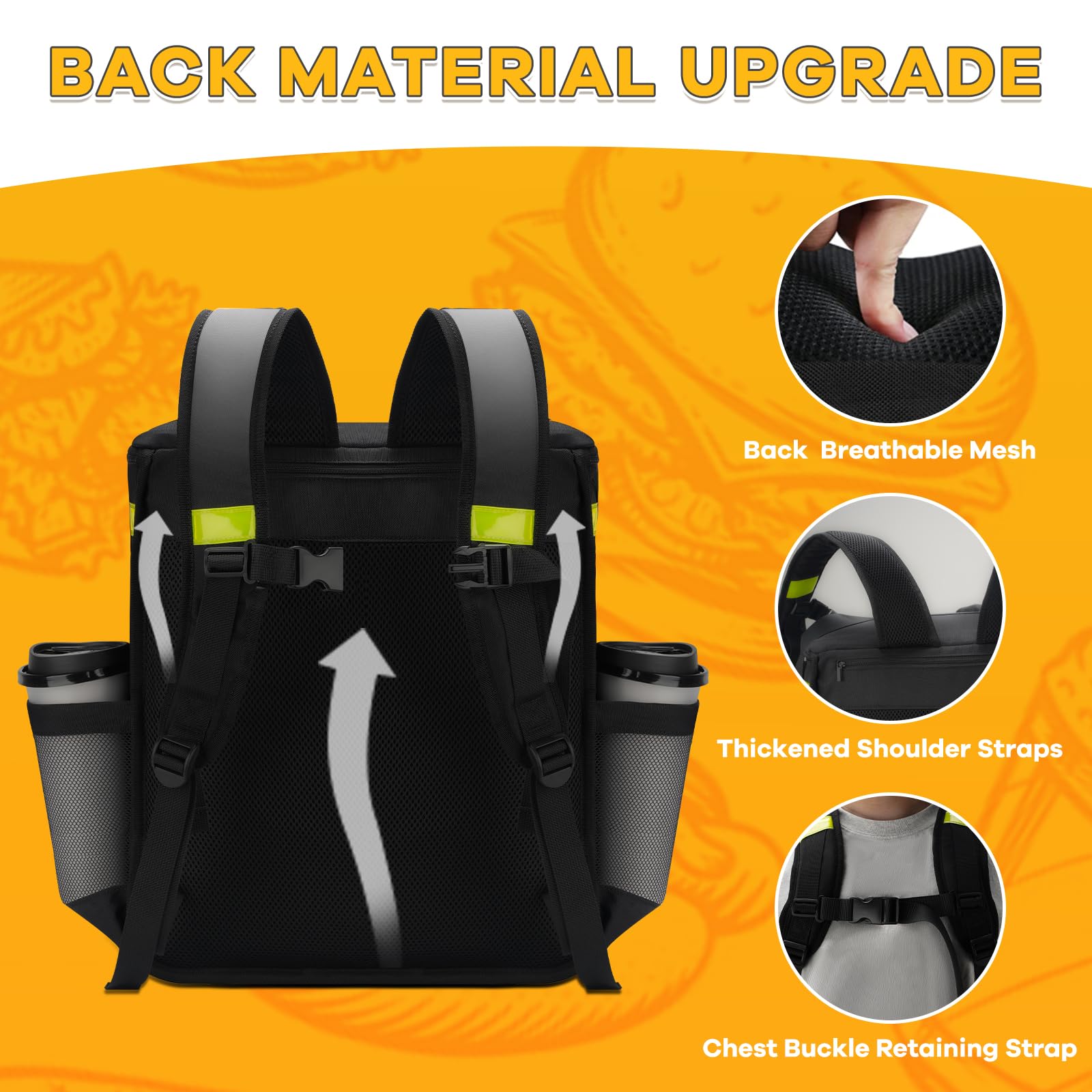 Foto 6 pulgar | Mochila Ytonet Impermeable Negra - Venta Internacional