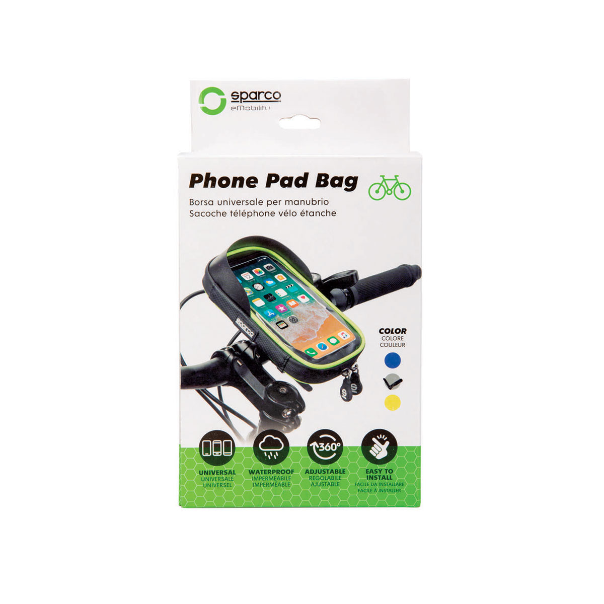 Foto 6 pulgar | Sparco Bolsa Impermeable Para Bicicleta Soporte Teléfono