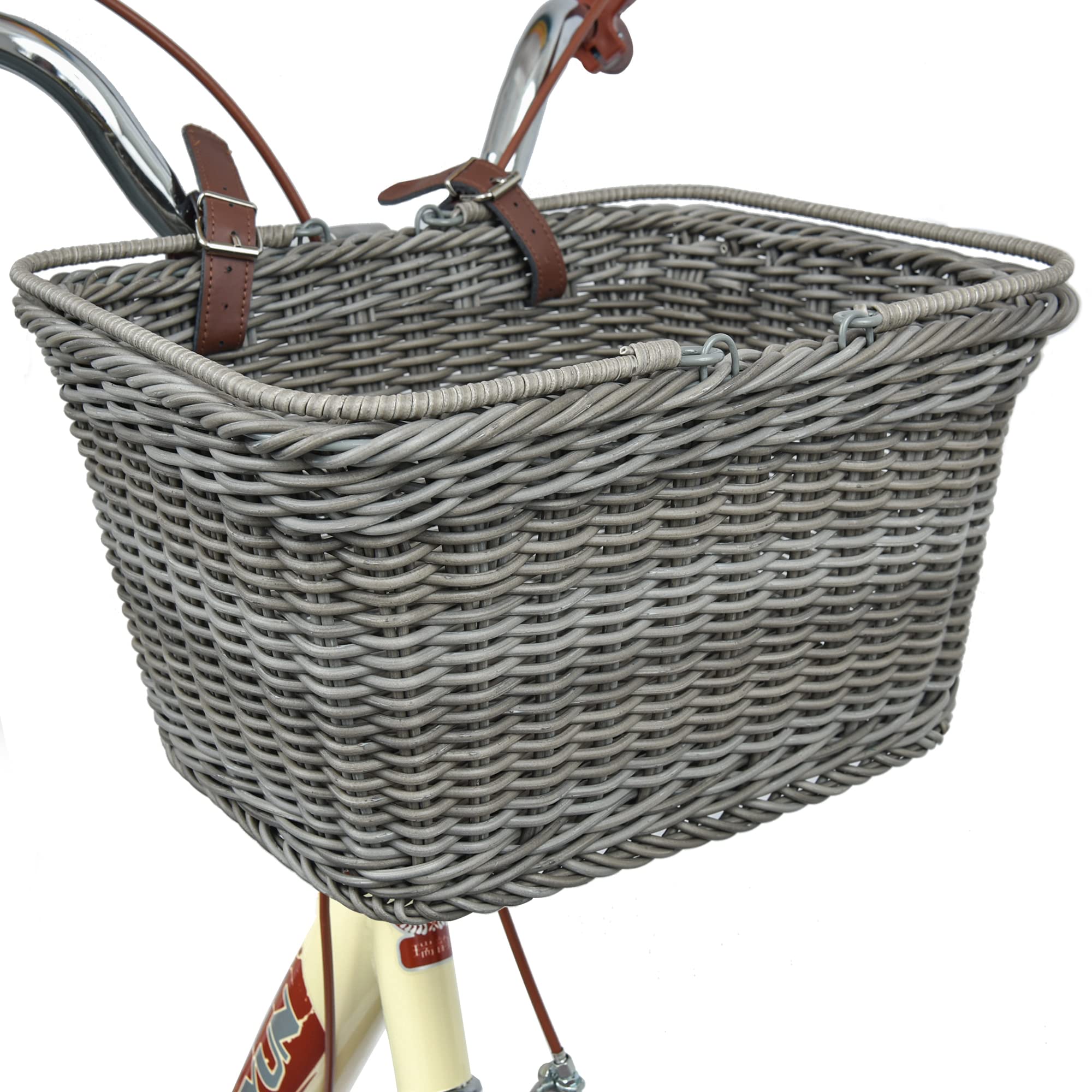 Cesta De Bicicleta Granny Says, Manillar Delantero De Mimbre, Impermeable - Venta Internacional. $851
