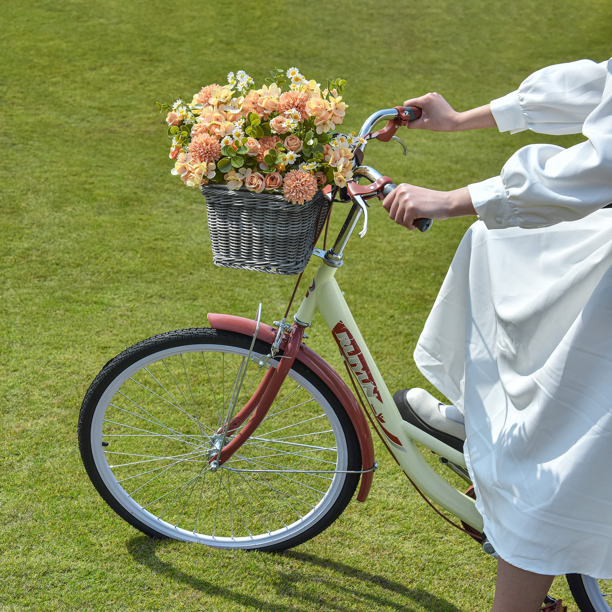 Foto 2 | Cesta De Bicicleta Granny Says, Manillar Delantero De Mimbre, Impermeable - Venta Internacional.