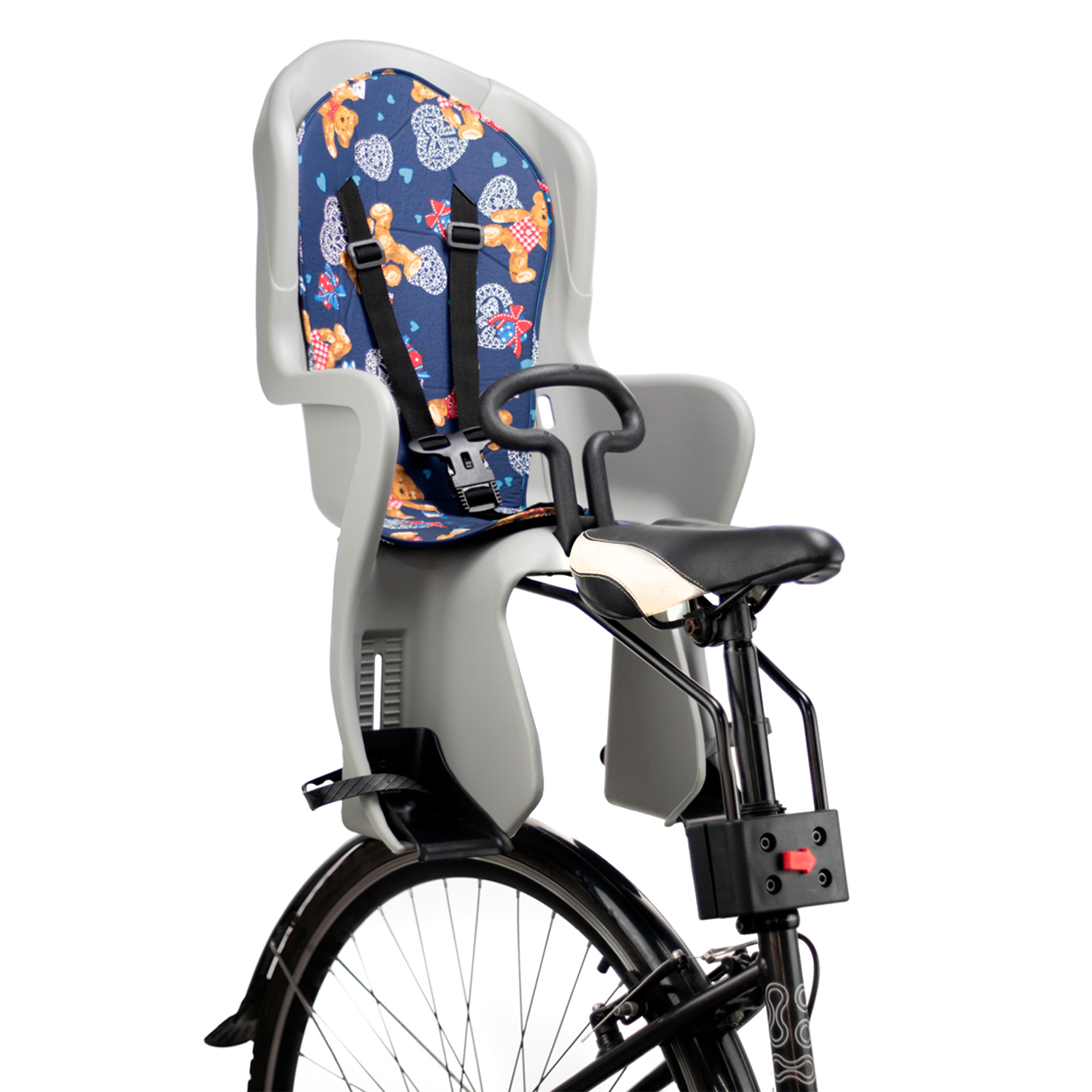 Foto 9 pulgar | Silla Infantil para Bicicleta Ghbike Gh-586a 22 kg Trasera color Gris