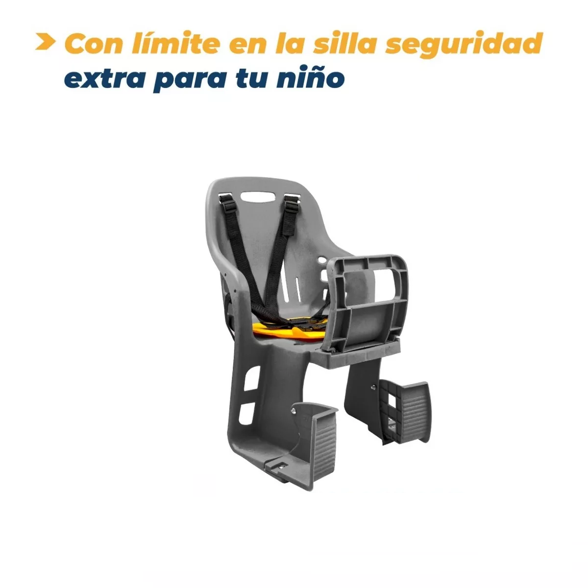 Foto 5 pulgar | Asiento Trasero Infantil Para Bicicleta Eo Safe Imports Esi-13949 Negro