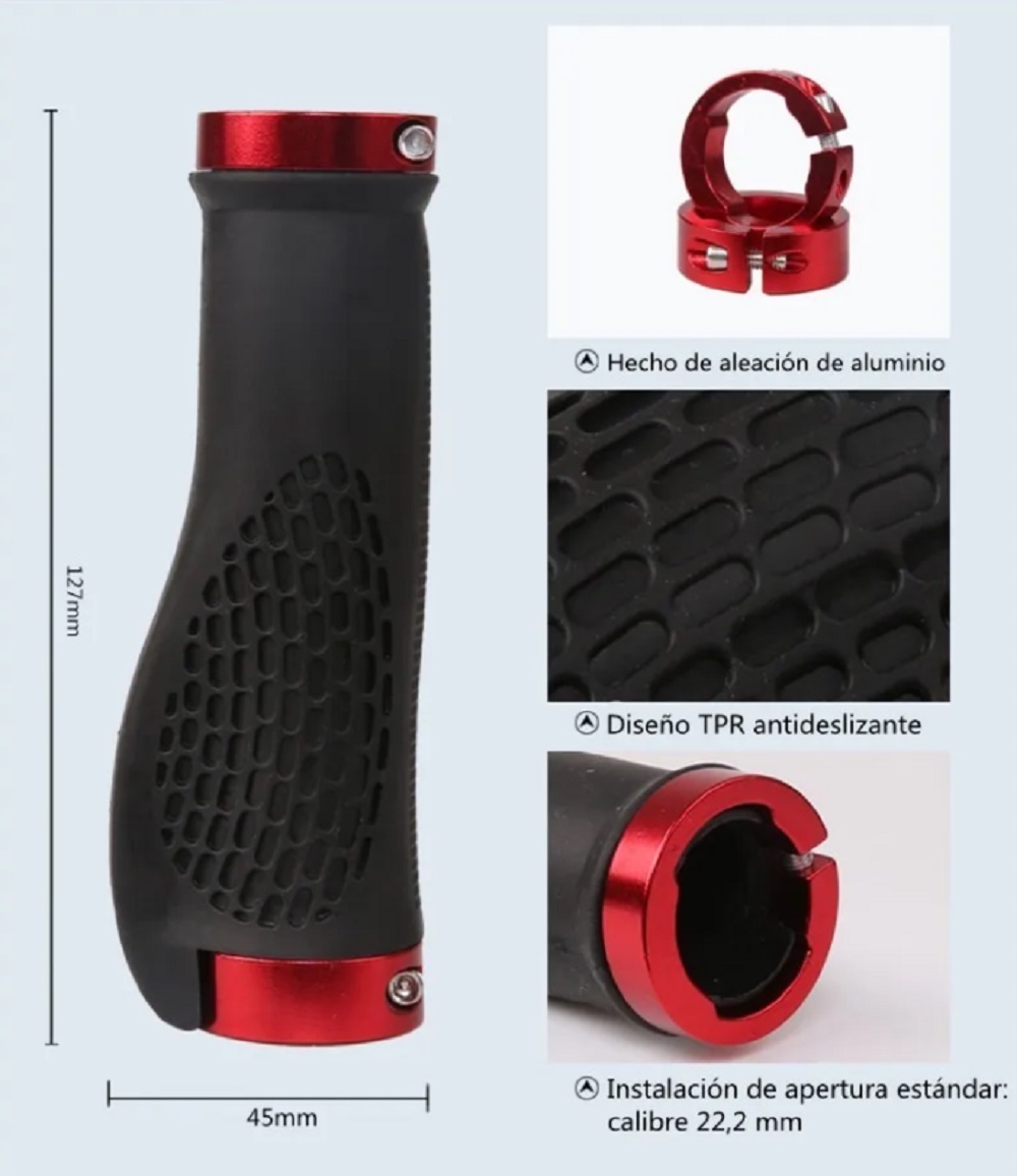 Foto 3 pulgar | Funda para Manillar de Bicicleta Malubero color Rojo