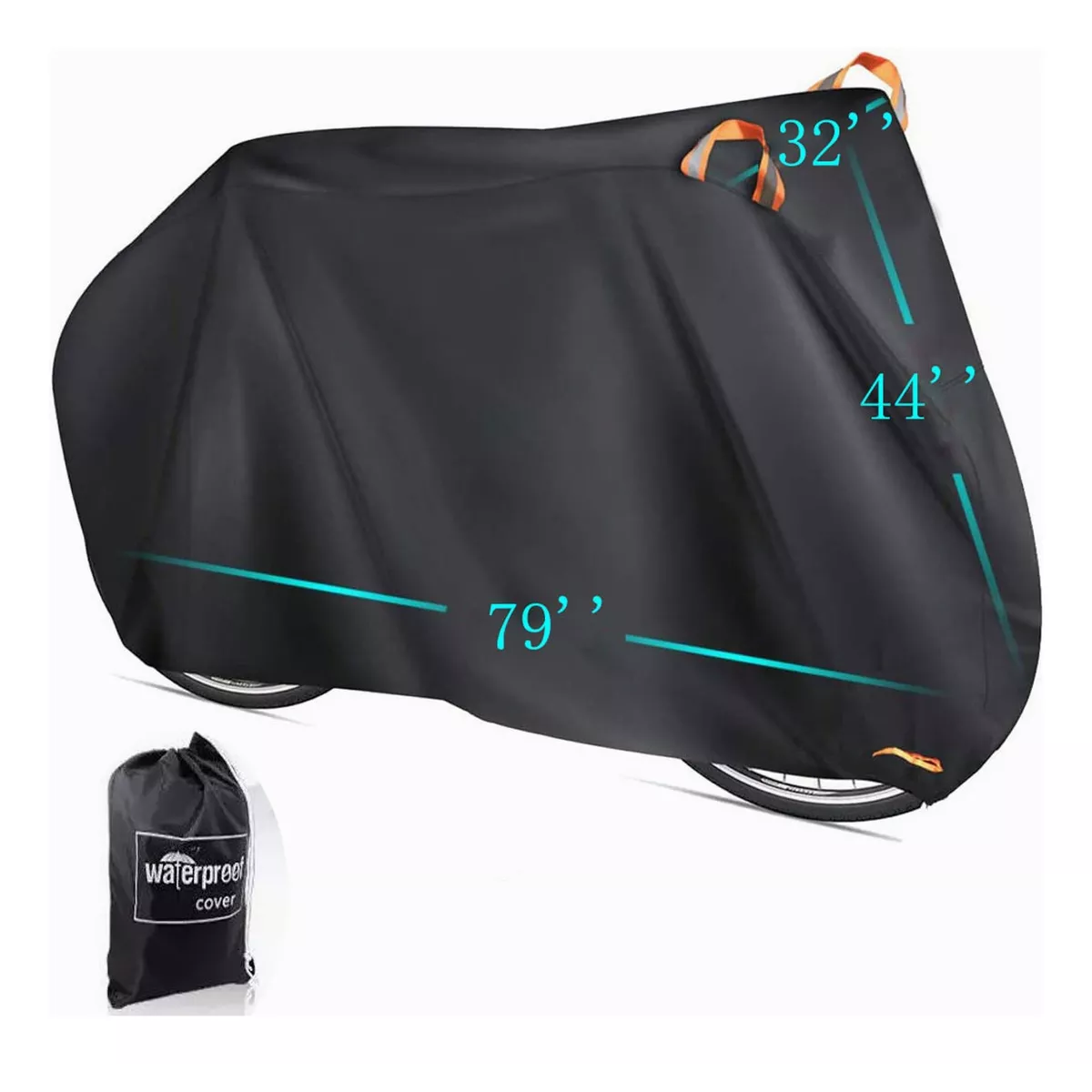 Foto 3 pulgar | Funda Impermeable Antipolvo Anti-uv Para Bicicleta+ Candado  Eo Safe Imports Esi-9481 Negro