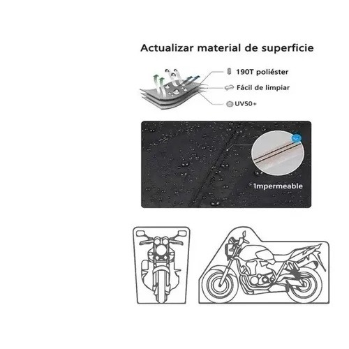 Foto 4 pulgar | Funda De Protección Solar Impermeable Para Motocicleta Fnbrli