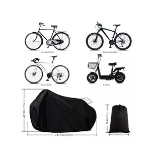 Foto 2 | Funda Para Bicicleta Cubierta Impermeable Anti-uv Eo Safe Imports Esi-18099 Negro