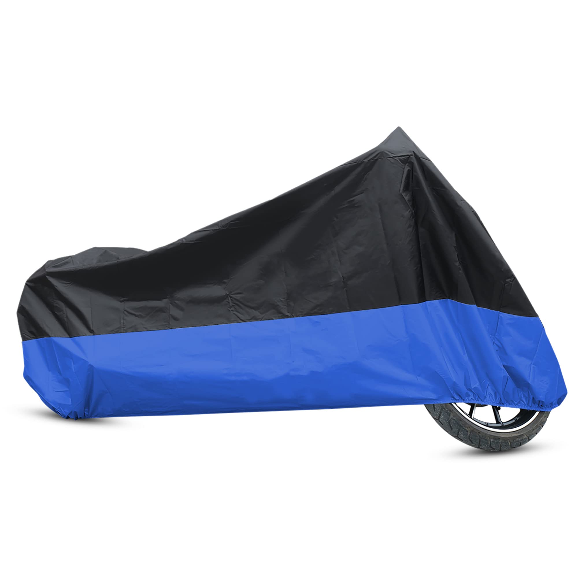 Funda Para Moto Uxcell L 190t, Protector Contra Lluvia Y Polvo, Color Negro Y Azul - Venta Internacional.