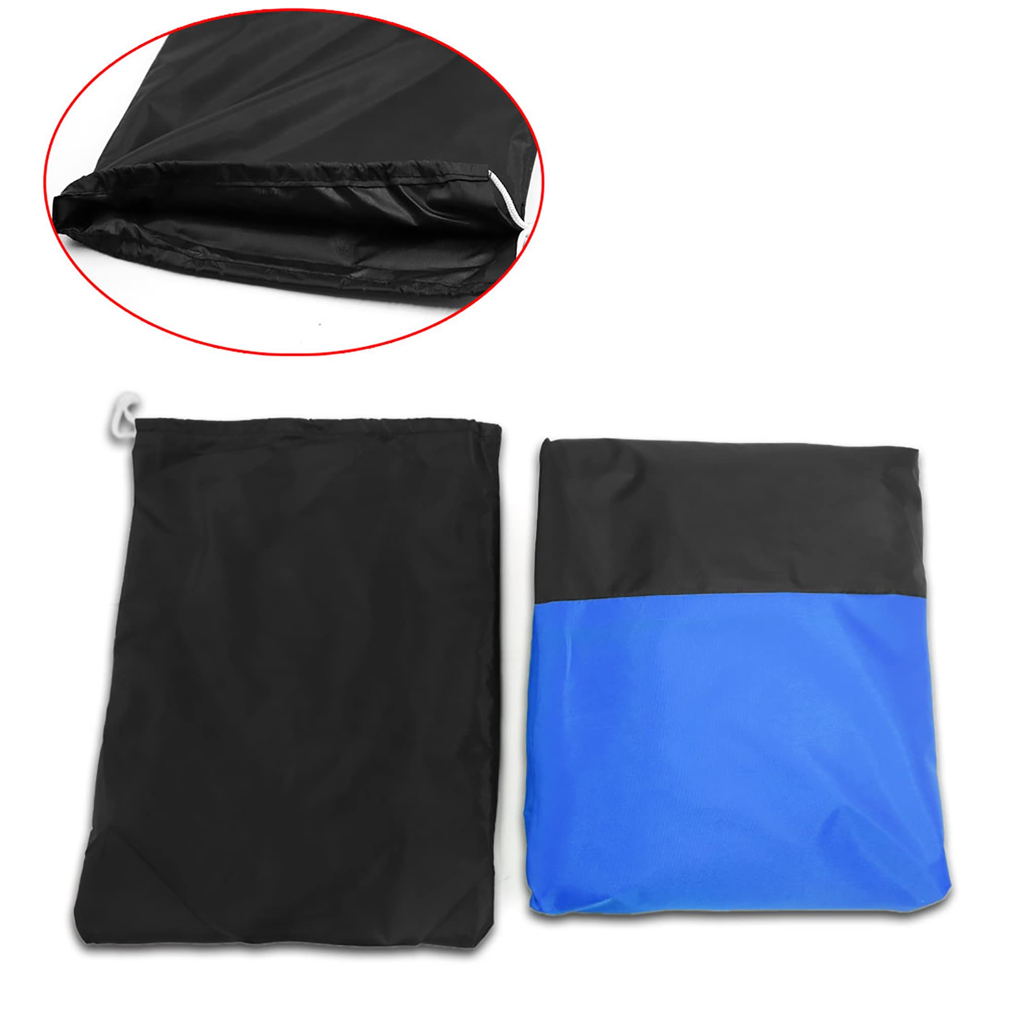 Foto 3 pulgar | Funda Para Moto Uxcell L 190t, Protector Contra Lluvia Y Polvo, Color Negro Y Azul - Venta Internacional.