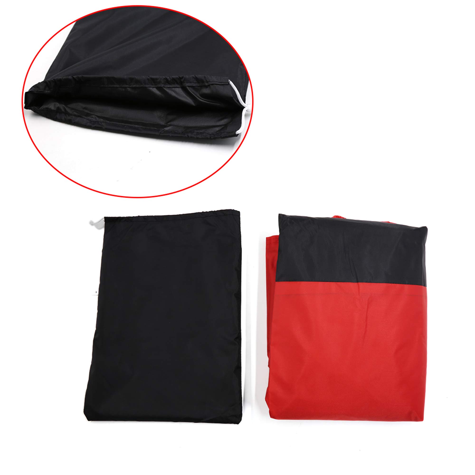 Foto 3 pulgar | Funda Para Moto Uxcell L 190t, Impermeable Al Agua, Negro Y Rojo - Venta Internacional.