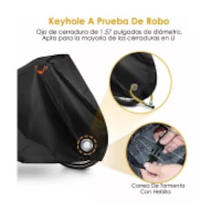 Foto 2 | Funda Para Bicicleta Cubierta Impermeable Ciclismo Eo Safe Imports Esi-9476-1 Negro