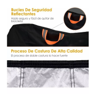 Foto 4 pulgar | Funda Para Bicicleta Cubierta Impermeable Ciclismo Eo Safe Imports Esi-9476-1 Negro