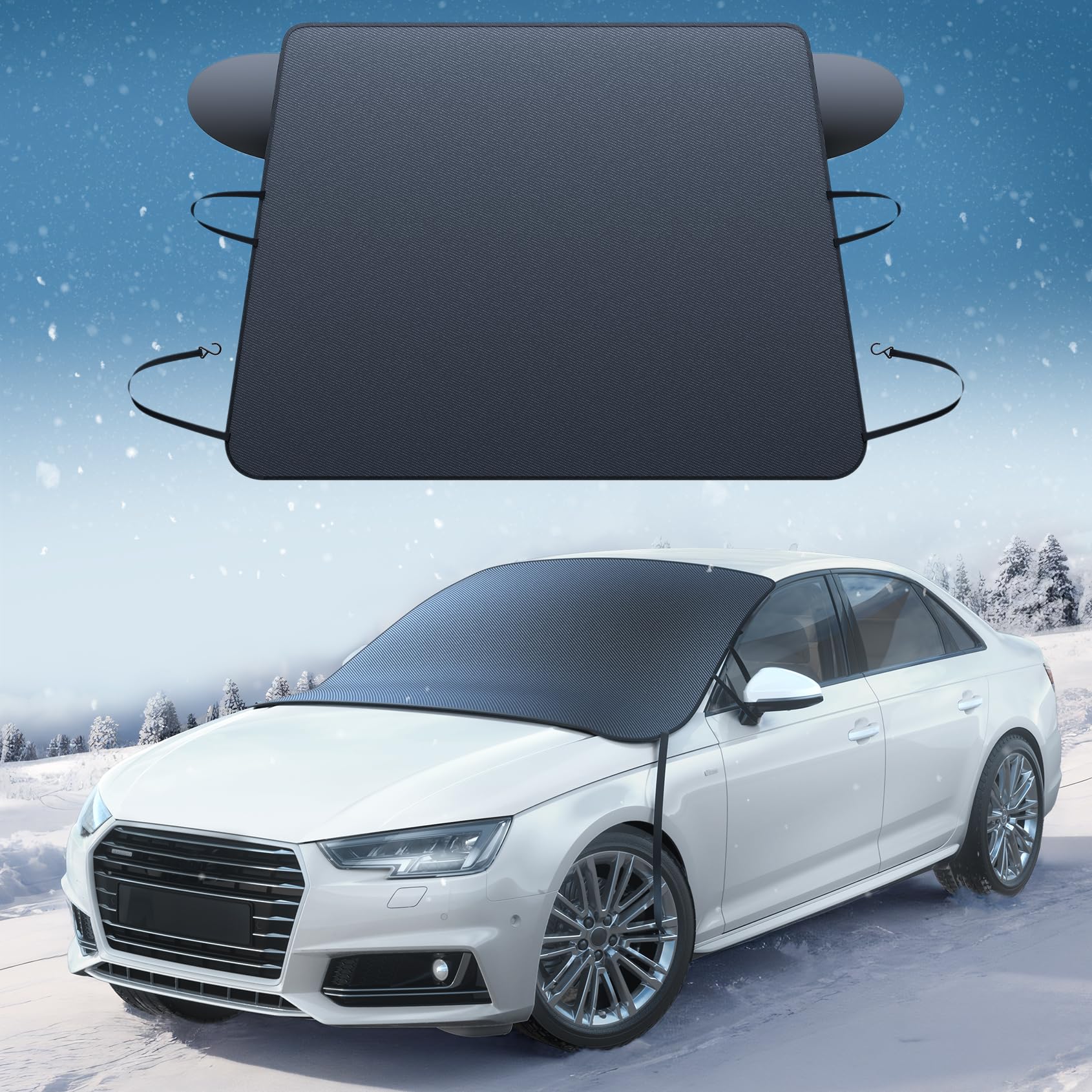 Foto 2 pulgar | Funda De Parabrisas Lamicall Para Hielo Y Nieve Impermeable 800d Oxford - Venta Internacional.