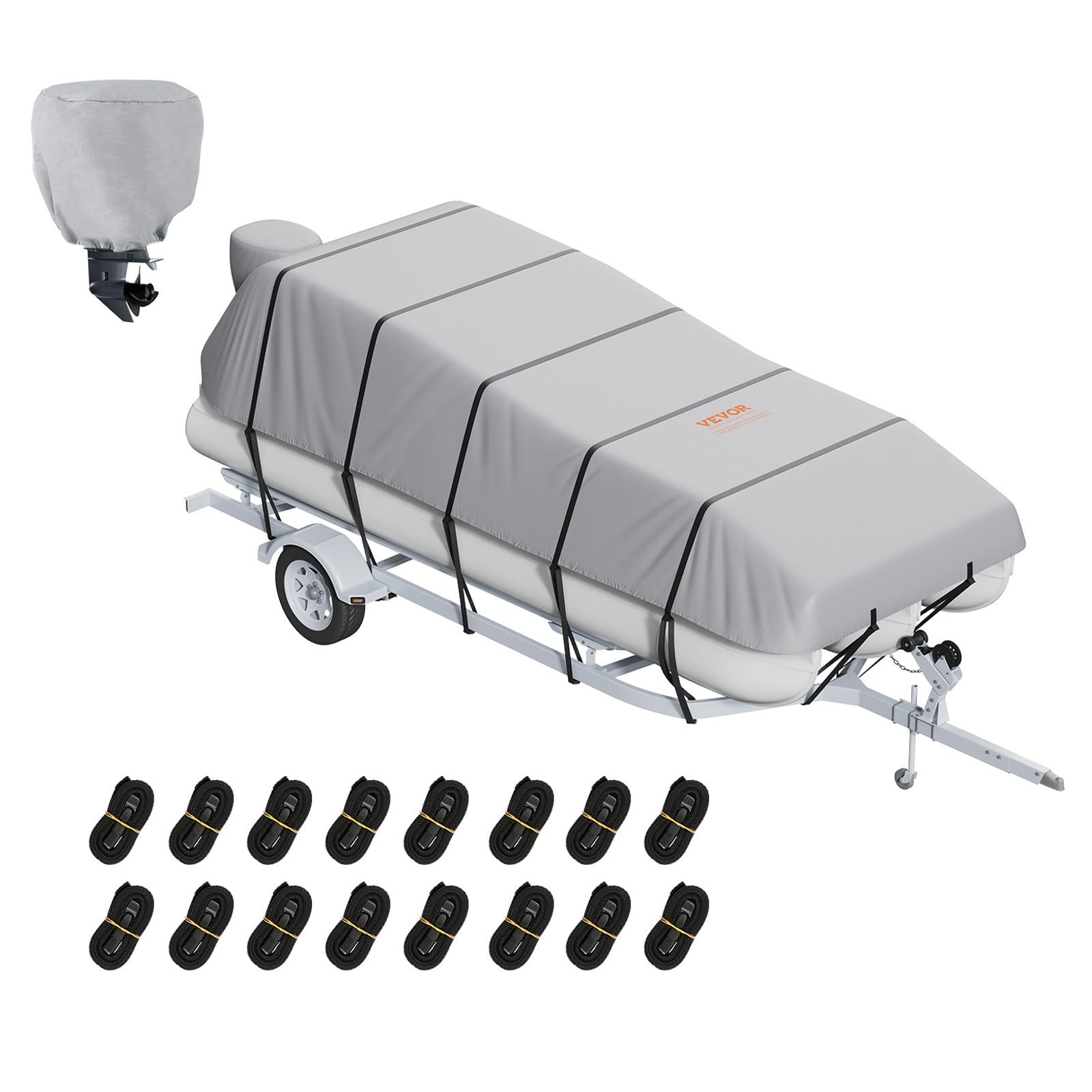 Foto 1 | Funda Para Pontones Vevor 800d, Resistente, 19 A 20 Pies Con Cubierta De Motor - Venta Internacional.