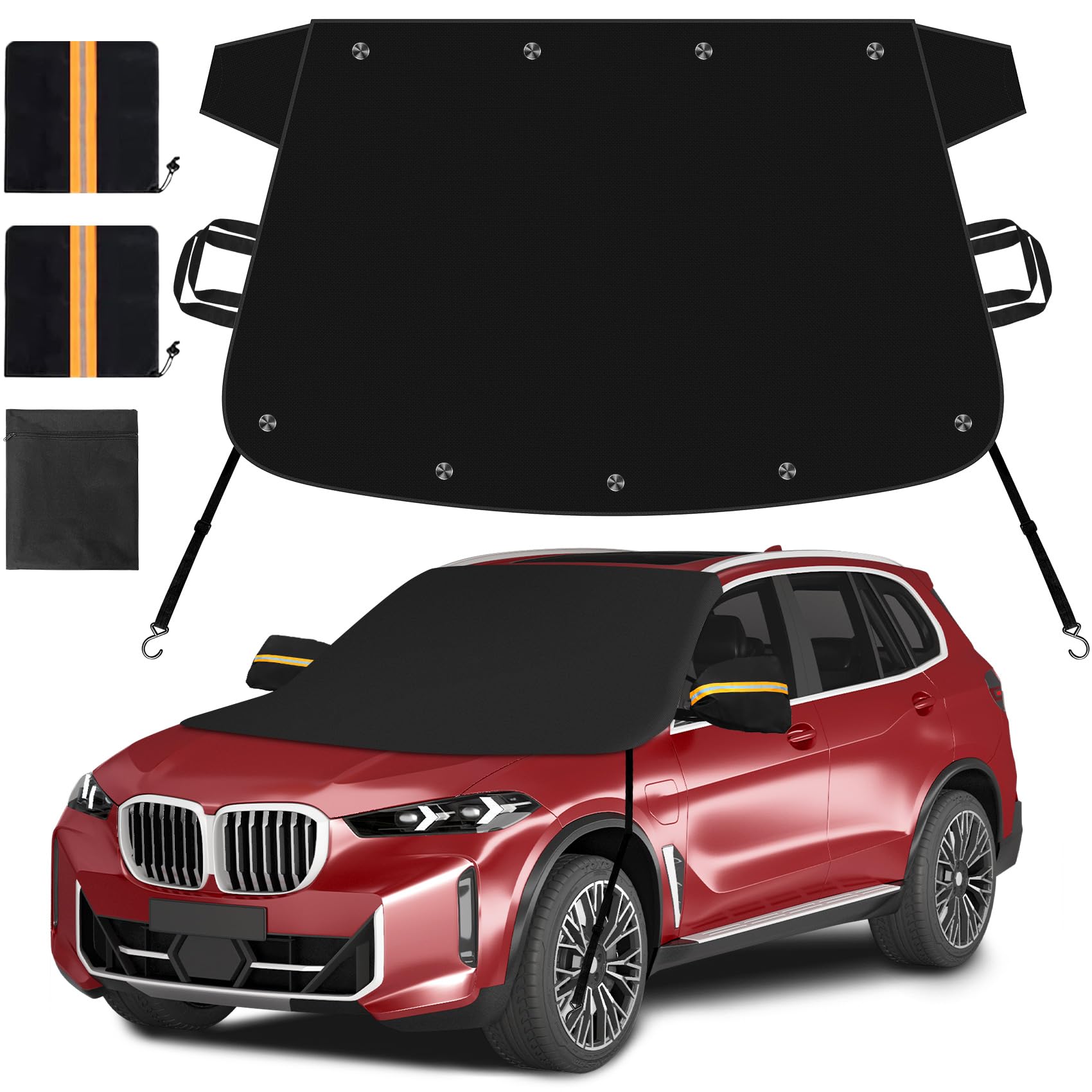 Foto 2 pulgar | Funda Roberly Para Parabrisas De Coche Para Hielo Y Nieve Con Borde Magnético - Venta Internacional.