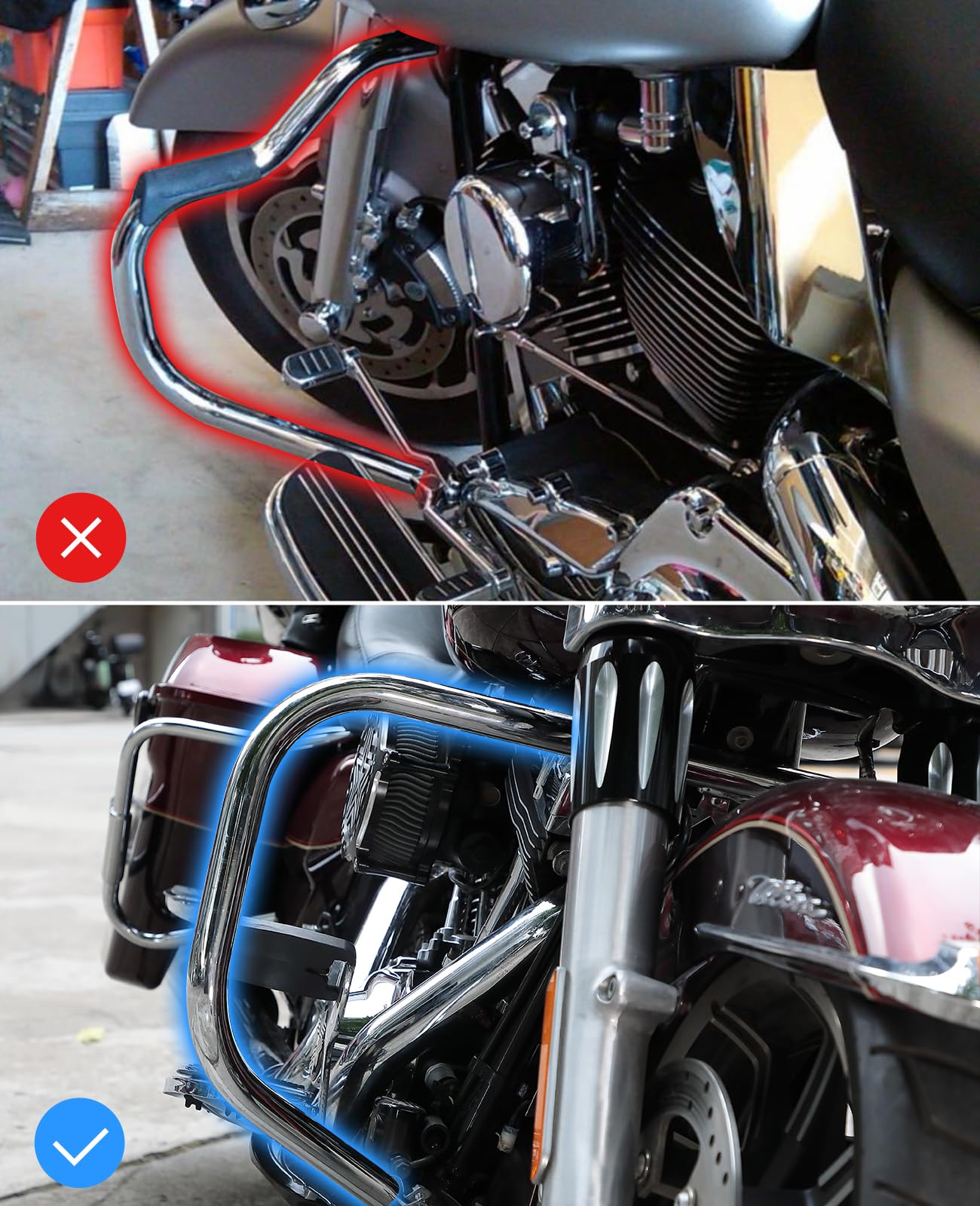 Foto 4 pulgar | Las Fundas De Manillar Del Motor Kemimoto Street Glide Soft Reducen Las Chapas - Venta Internacional.