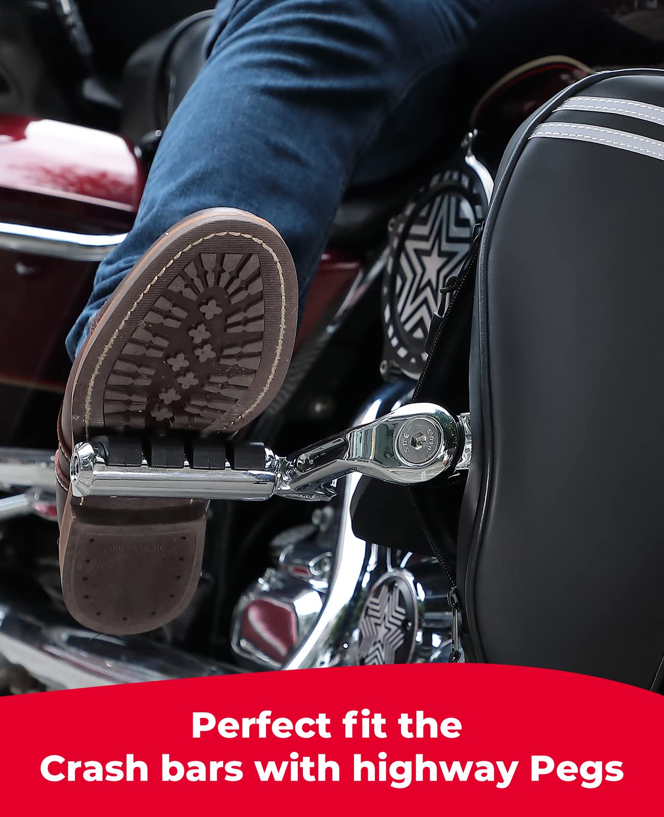 Foto 6 pulgar | Las Fundas De Manillar Del Motor Kemimoto Street Glide Soft Reducen Las Chapas - Venta Internacional.