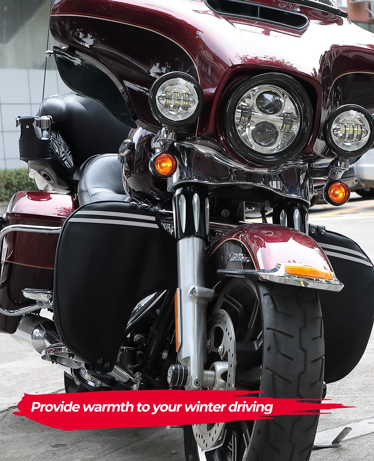 Foto 6 | Las Fundas De Manillar Del Motor Kemimoto Street Glide Soft Reducen Las Chapas - Venta Internacional.