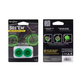 Foto 1 | Luz Led Señal Para Bicicleta 2 Pzs Verde Neón Nite Ize Mod.nse2-03-28