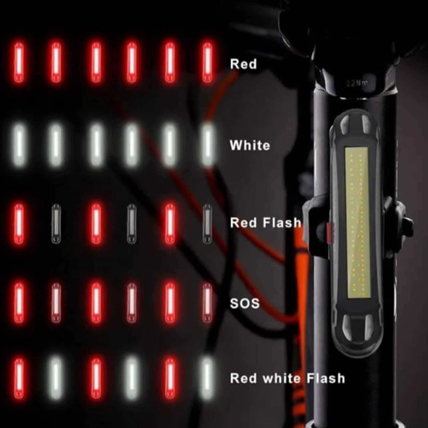 Foto 6 | Luz Delantera Y Trasera Para Bicicleta Instalación Fácil, Recargable, Ipx5