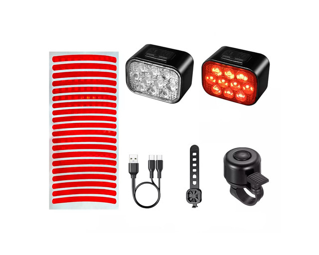 Foto 3 pulgar | Luz Recargable USB LED Modo Blanco y Rojo para Bicicleta