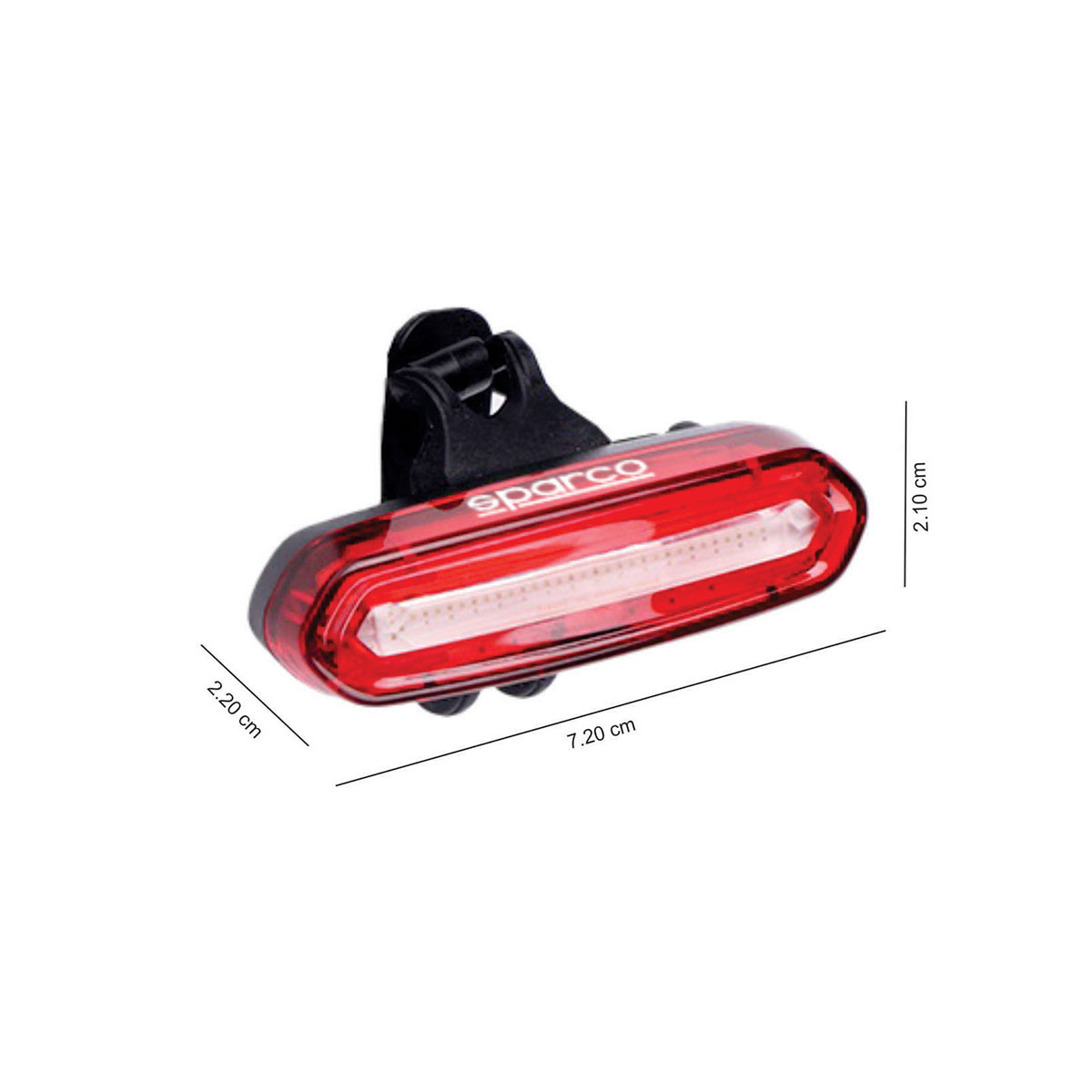 Foto 3 pulgar | Luz Trasera Recargable Para Bicicleta 30 Lúmenes Sparco