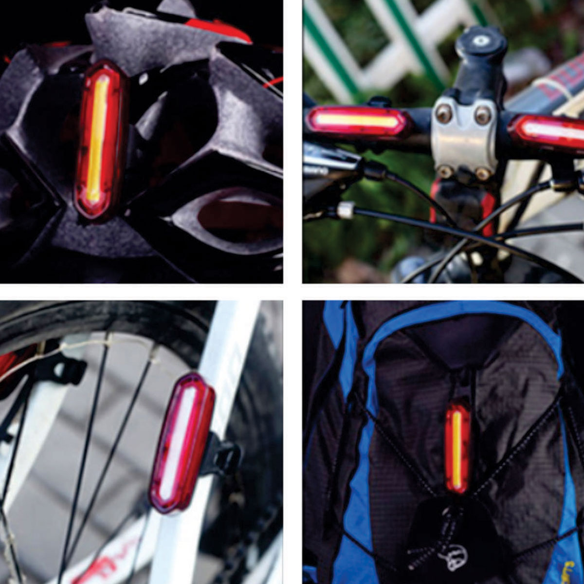 Foto 7 pulgar | Luz Trasera Recargable Para Bicicleta 30 Lúmenes Sparco