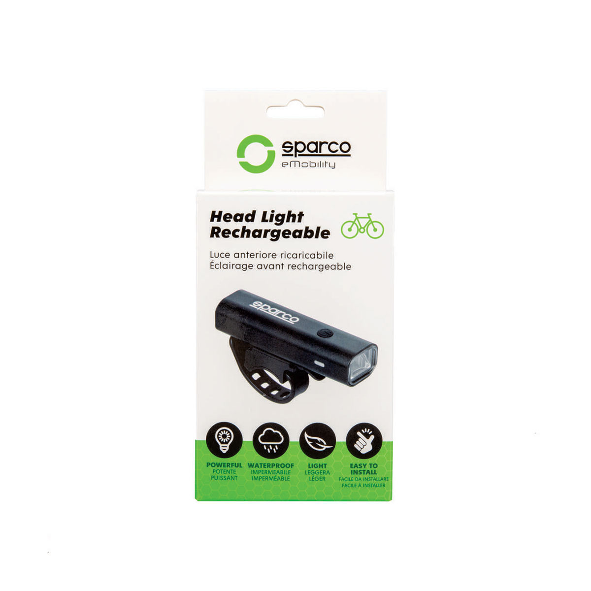 Foto 5 pulgar | Luz Delantera Recargable 400 Lúmenes Para Bicicleta Sparco