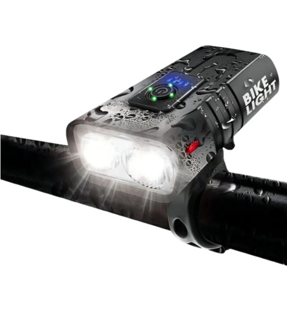 Foto 2 pulgar | Xtellar Kit Luces Led De Alta Potencia Para Bicicleta, Negras, 1200 Lumens, Delantera Y Trasera