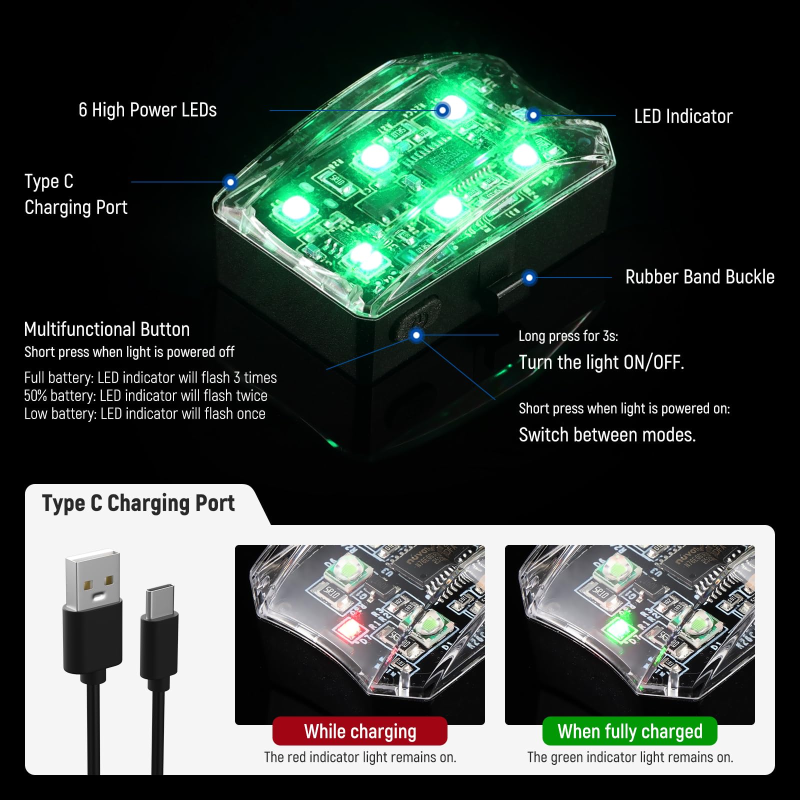 Foto 7 | Luz Estroboscópica Para Drones Neewer Dl6g, Vuelo Nocturno Anticolisión - Venta Internacional.