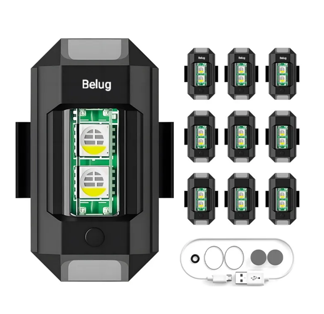Foto 4 pulgar | ''10p Luces Mini Luz Led Estrobo Para Bicicleta Moto 7 Colores ''