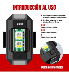 Foto 5 | ''10p Luces Mini Luz Led Estrobo Para Bicicleta Moto 7 Colores ''