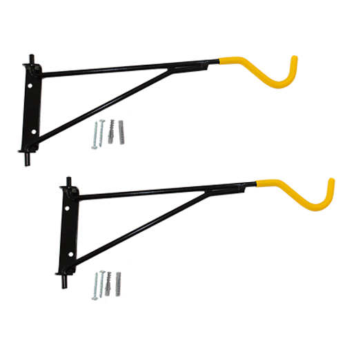 Soporte de Pared Bikeparkingsystem 8003 Dos Ganchos color Negro